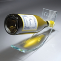 Curved Starphire Glass Wine Bottle Stand